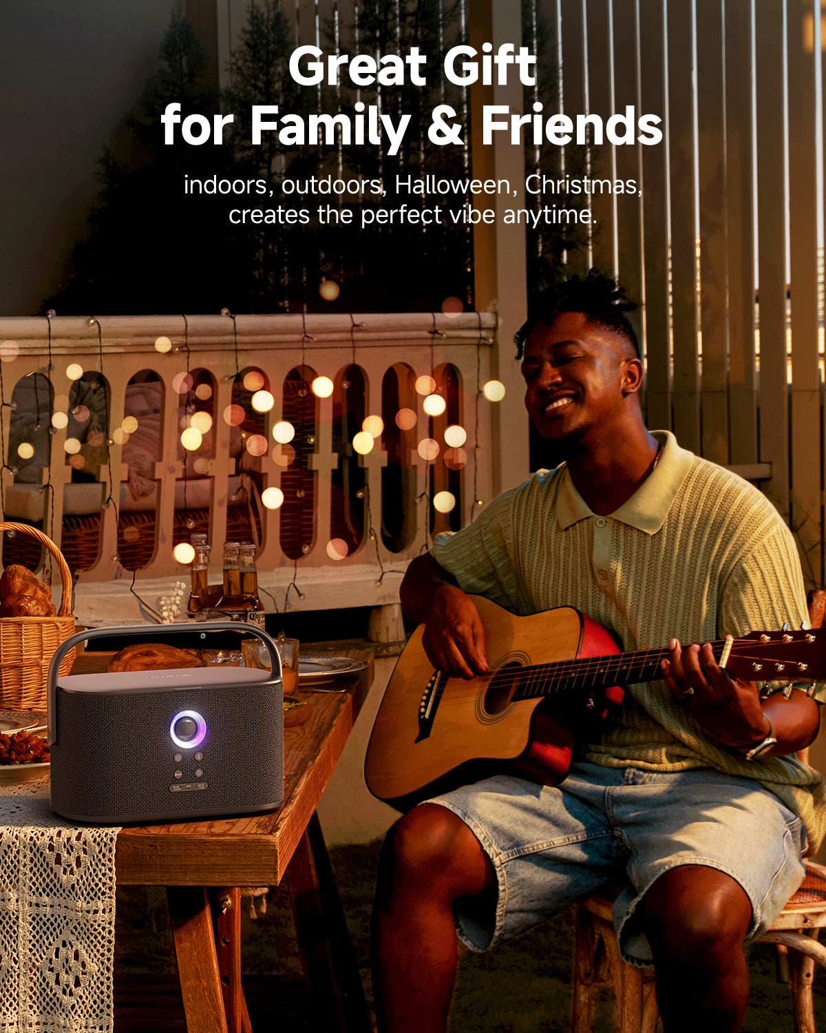 The perfect gift for family and friends! Ideal for indoor and outdoor fun, Halloween, Christmas, or any celebration. Create the perfect karaoke vibe anytime with the Ikarao machine.