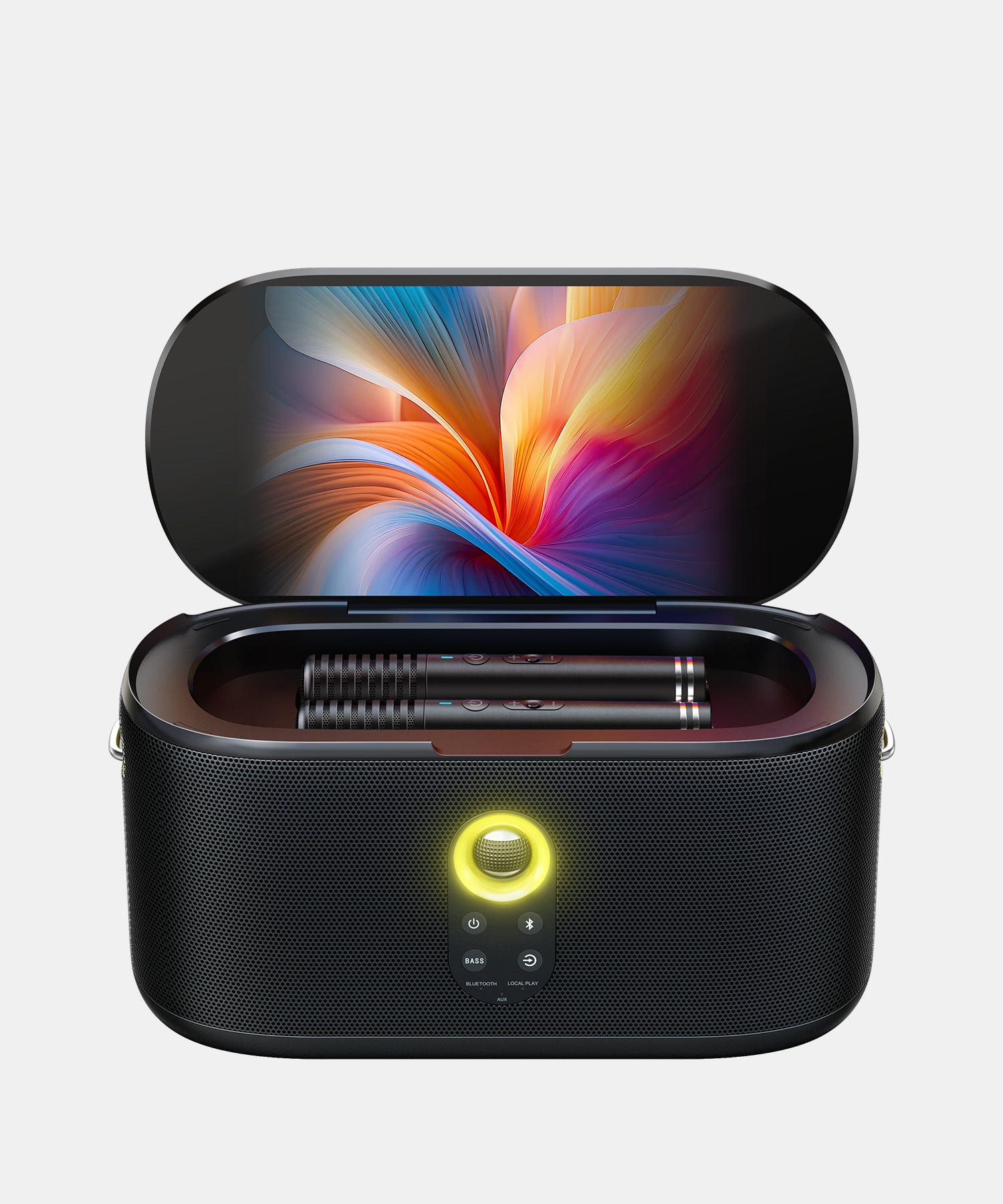 Experience the Ikarao Shell S1 Karaoke Machine featuring a vibrant 10.1" tablet display and wireless microphones. Perfect for kids and karaoke enthusiasts, it brings fun and music to any occasion!
