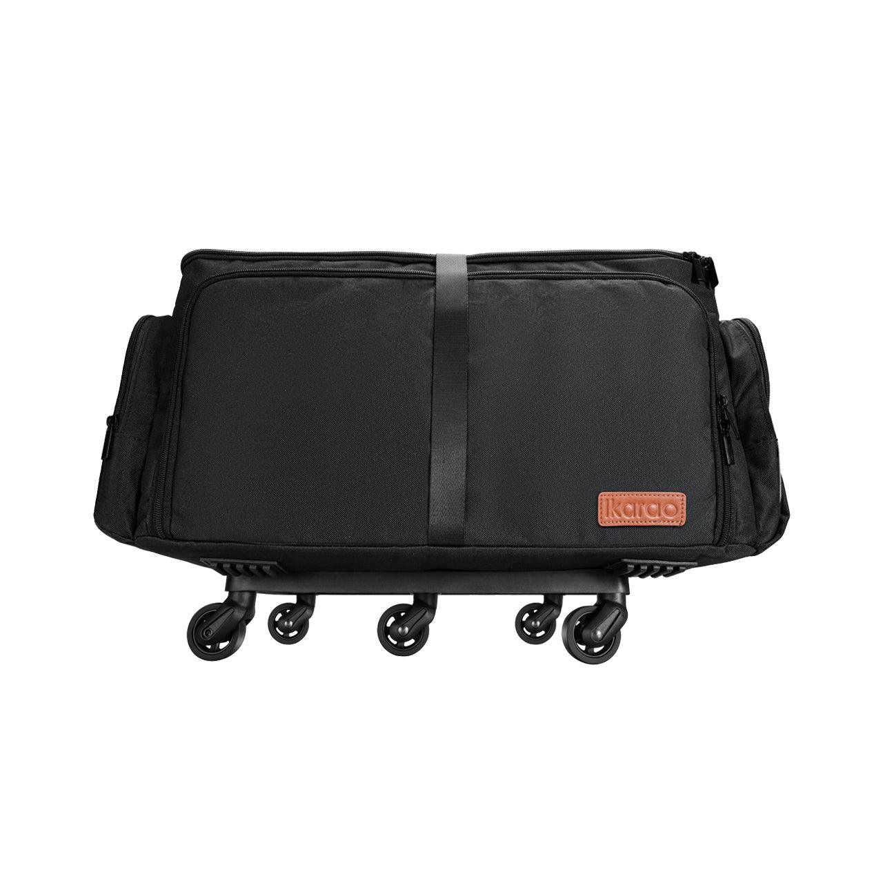 Ikarao Rolling Speaker Bag with 10mm Thick Padding and Folding Hand Truck - Ikarao