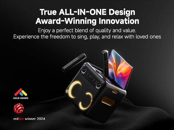 Break X2 - Portable Wireless Karaoke Machine with Lyrics