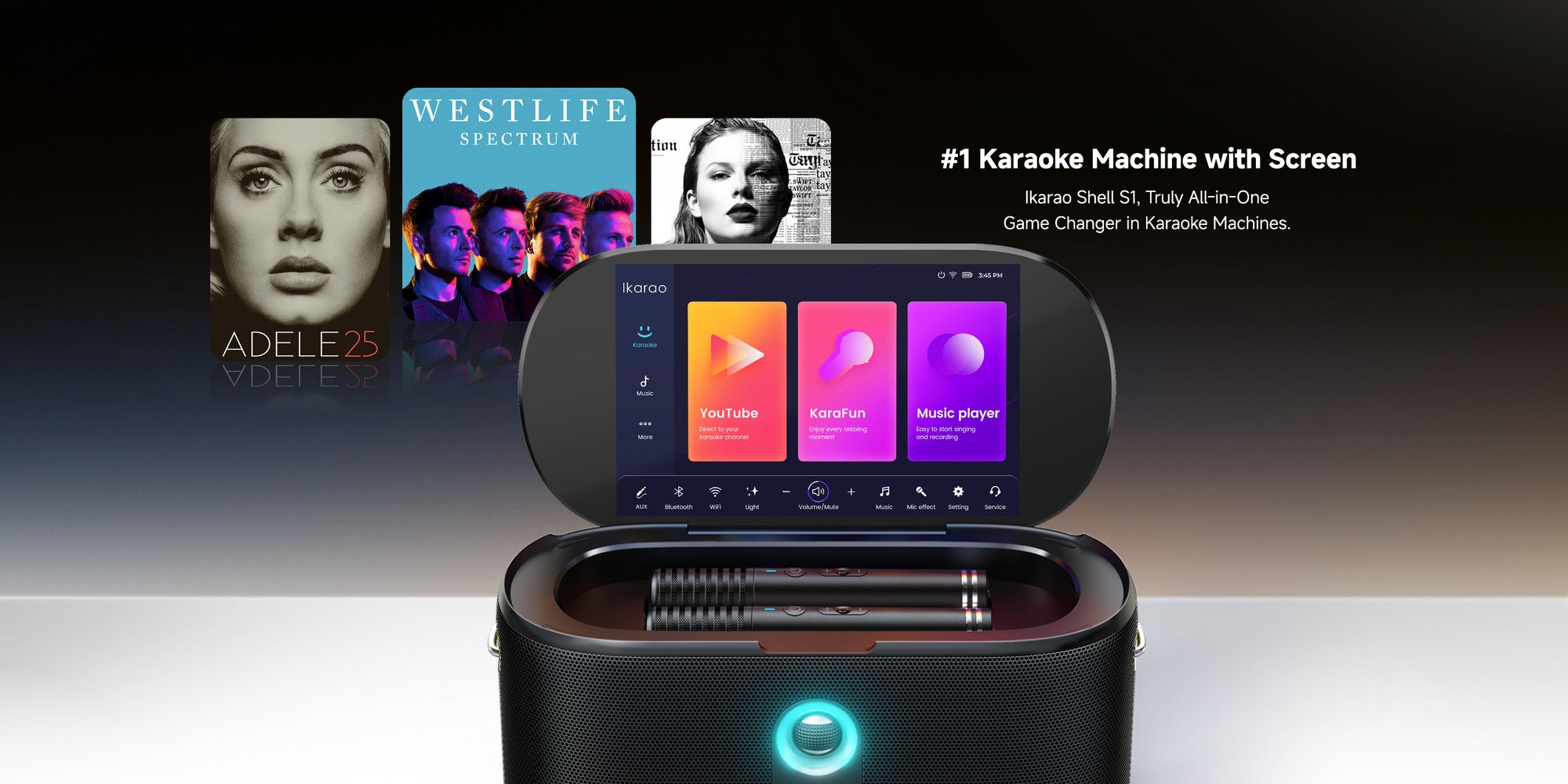 Ikarao Shell S1 Smart Karaoke Speaker - Ledmart.pk Ikarao Shell S1 Smart Karaoke Speaker - Ledmart.pk